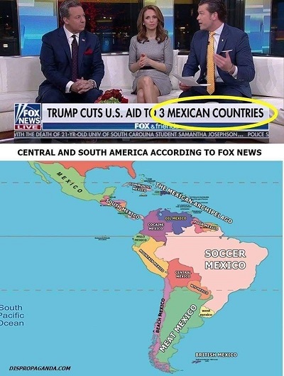 Fox News Mexican Countries meme