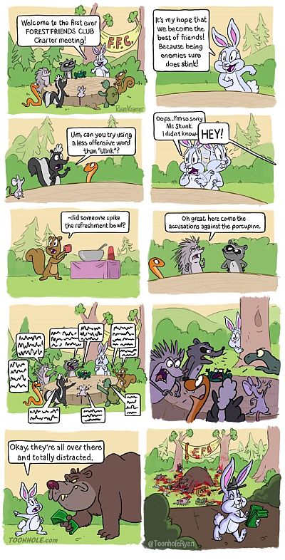 forest critters comic