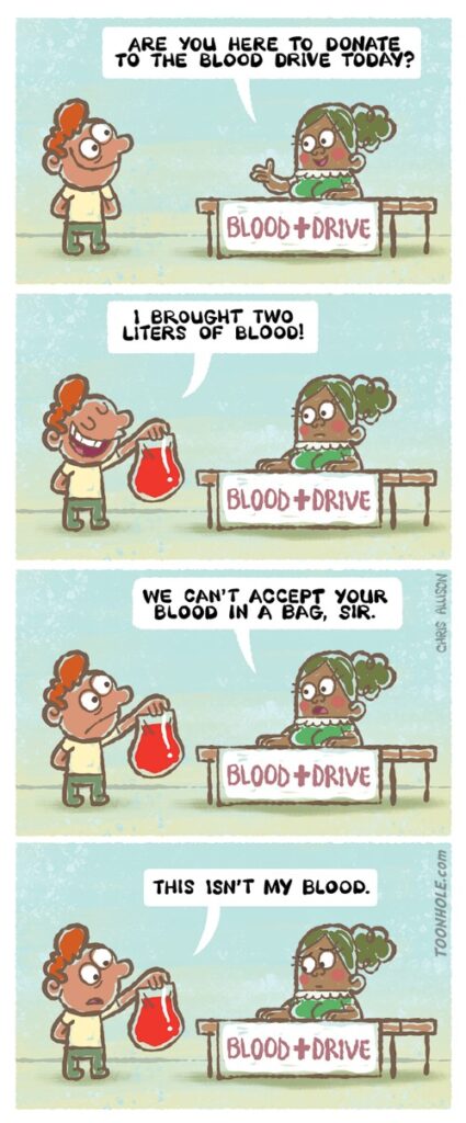 blood drive comic