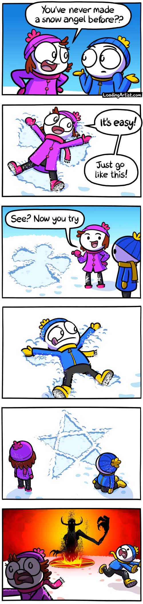 snow angel comic