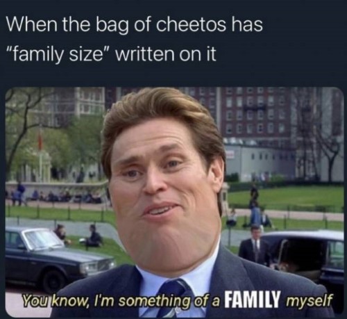 cheetos family size meme