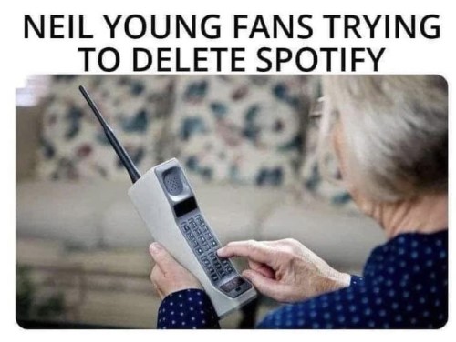 spotify neil young meme
